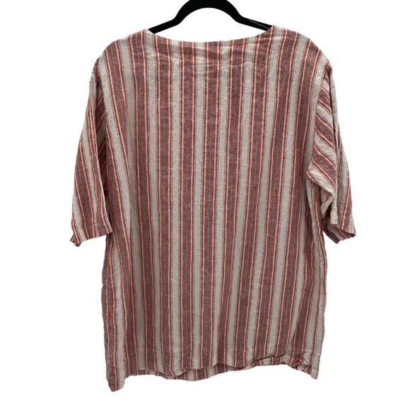 Bryn Walker 100% Linen Stripe Top Women's Size S - Picture 2 of 6